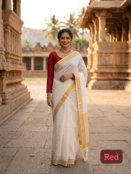 GC kerla cotton saree surat wholesellers market
